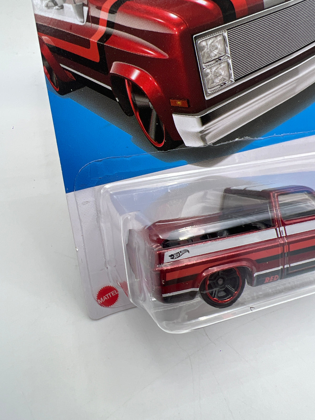 Hot Wheels Target Exclusive Red Edition #114 83 Chevy Silverado Red W/Protector