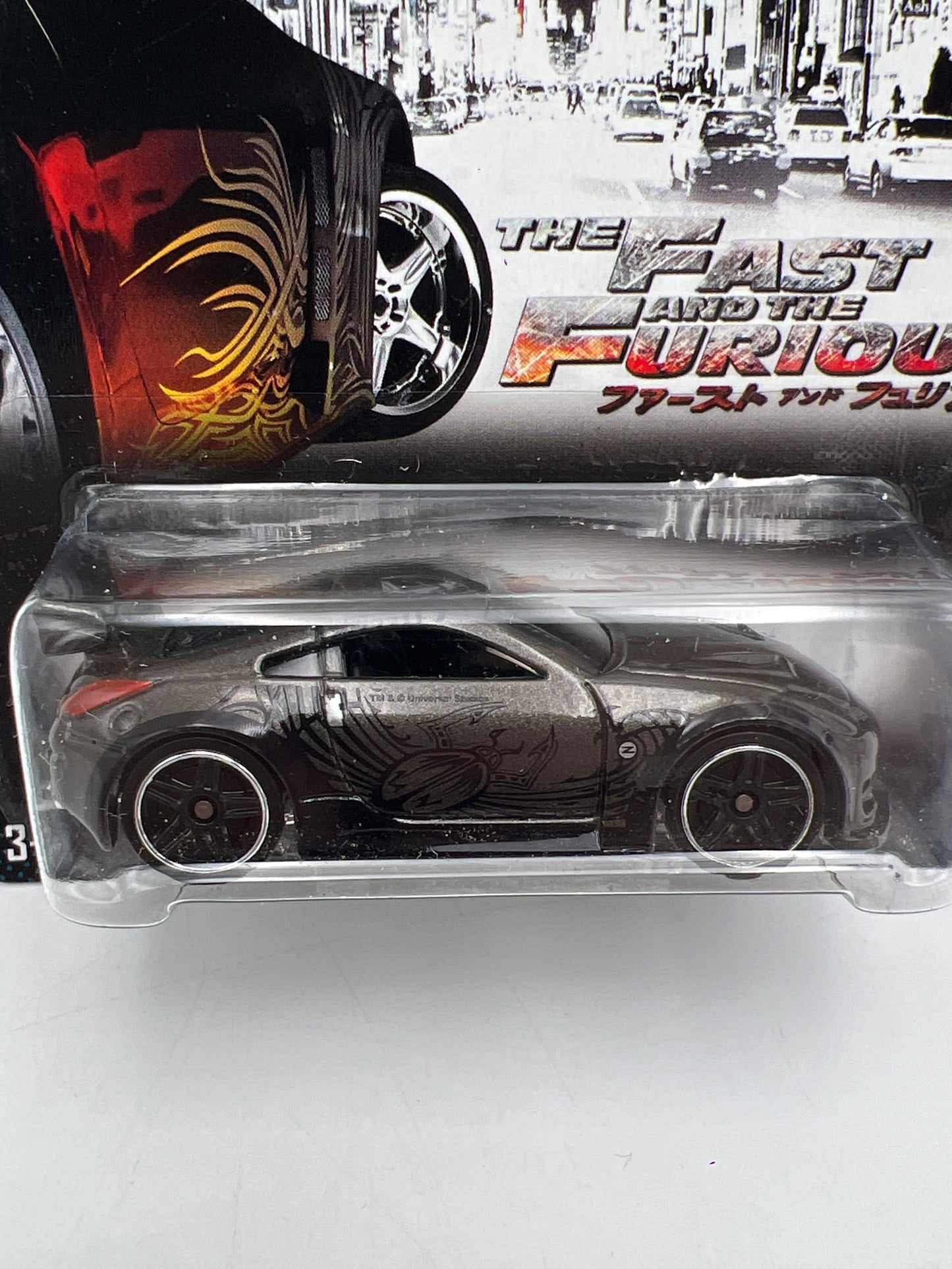Hot Wheels Fast And Furious #5 Nissan 350Z Black/Gray W/Protector