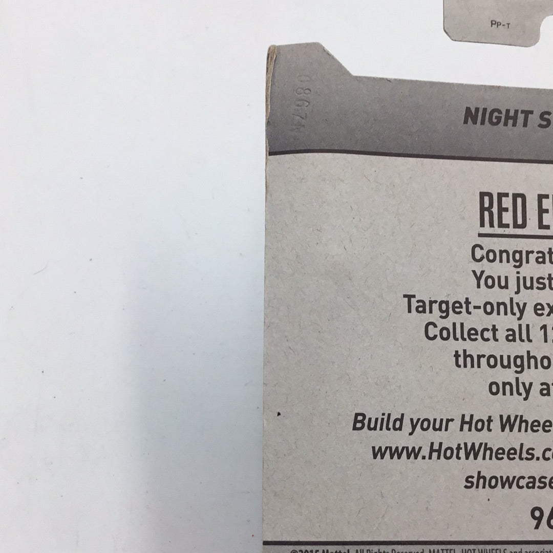 2018 hot wheels red edition #7 Night Shifter target red (Bad Card) Y7