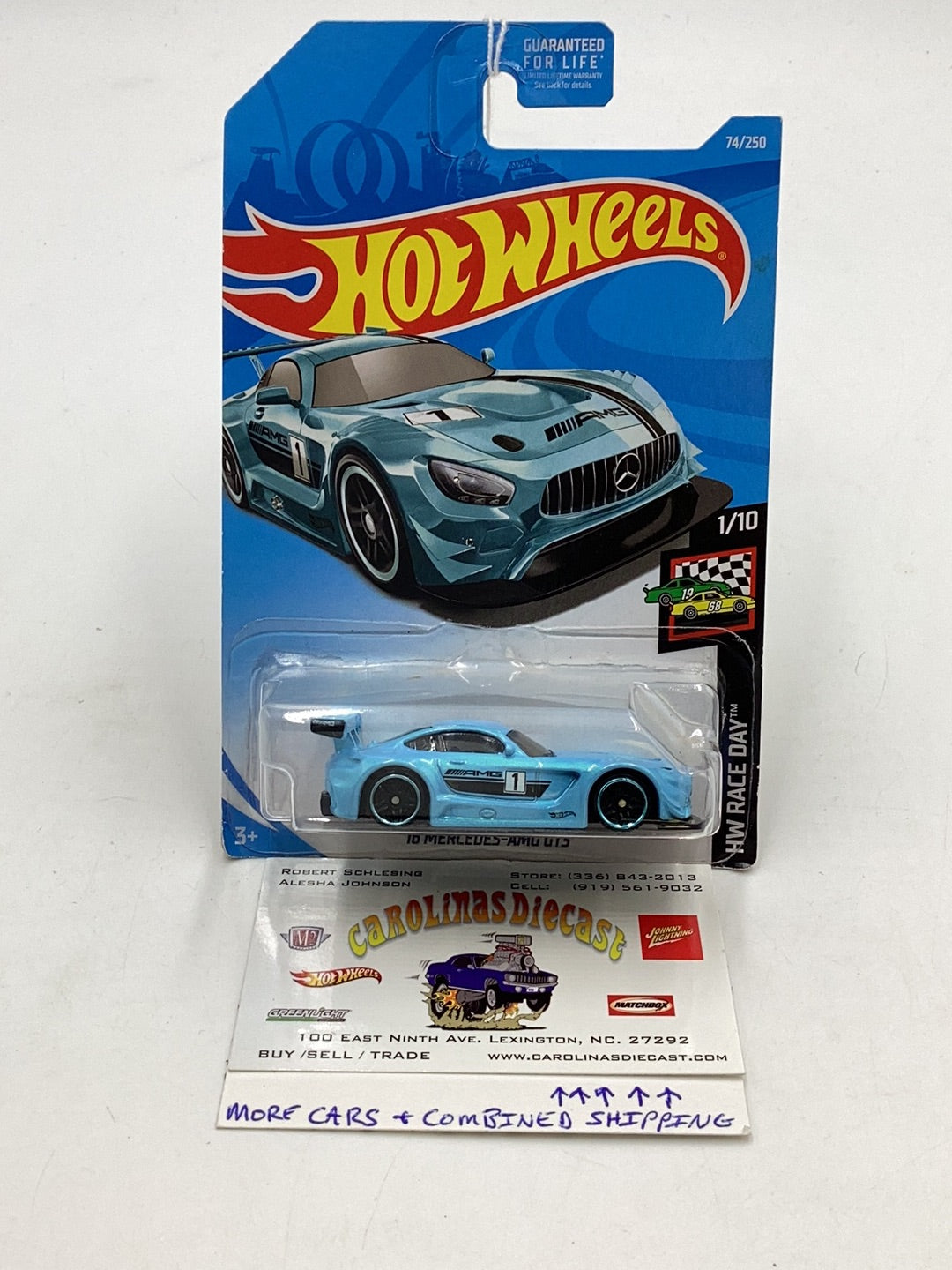 2019 Hot Wheels #74 16 Mercedes AMG GT3 90C