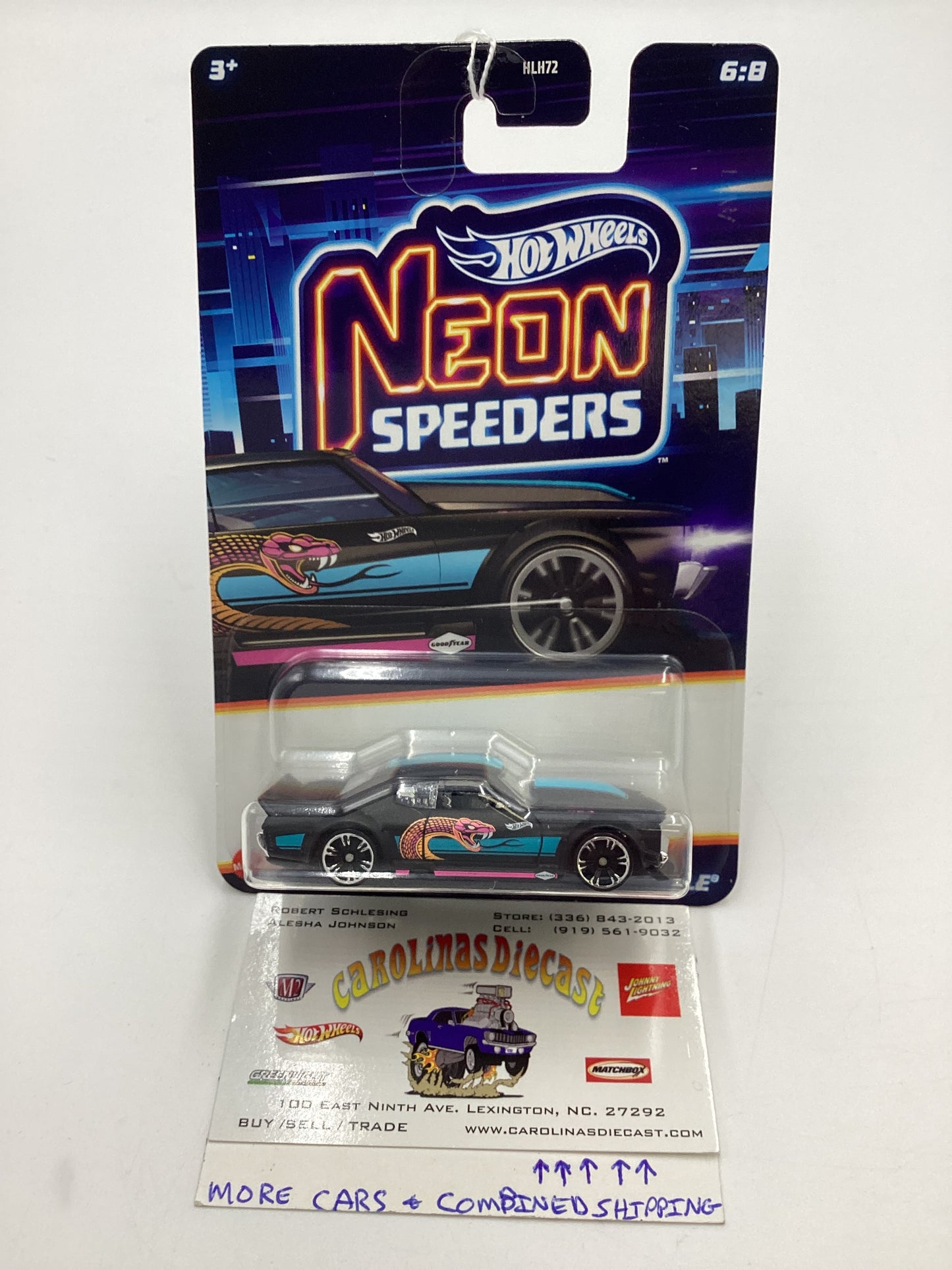 2025 Hot Wheels Neon Speeders #6 70 Chevy Chevelle Black