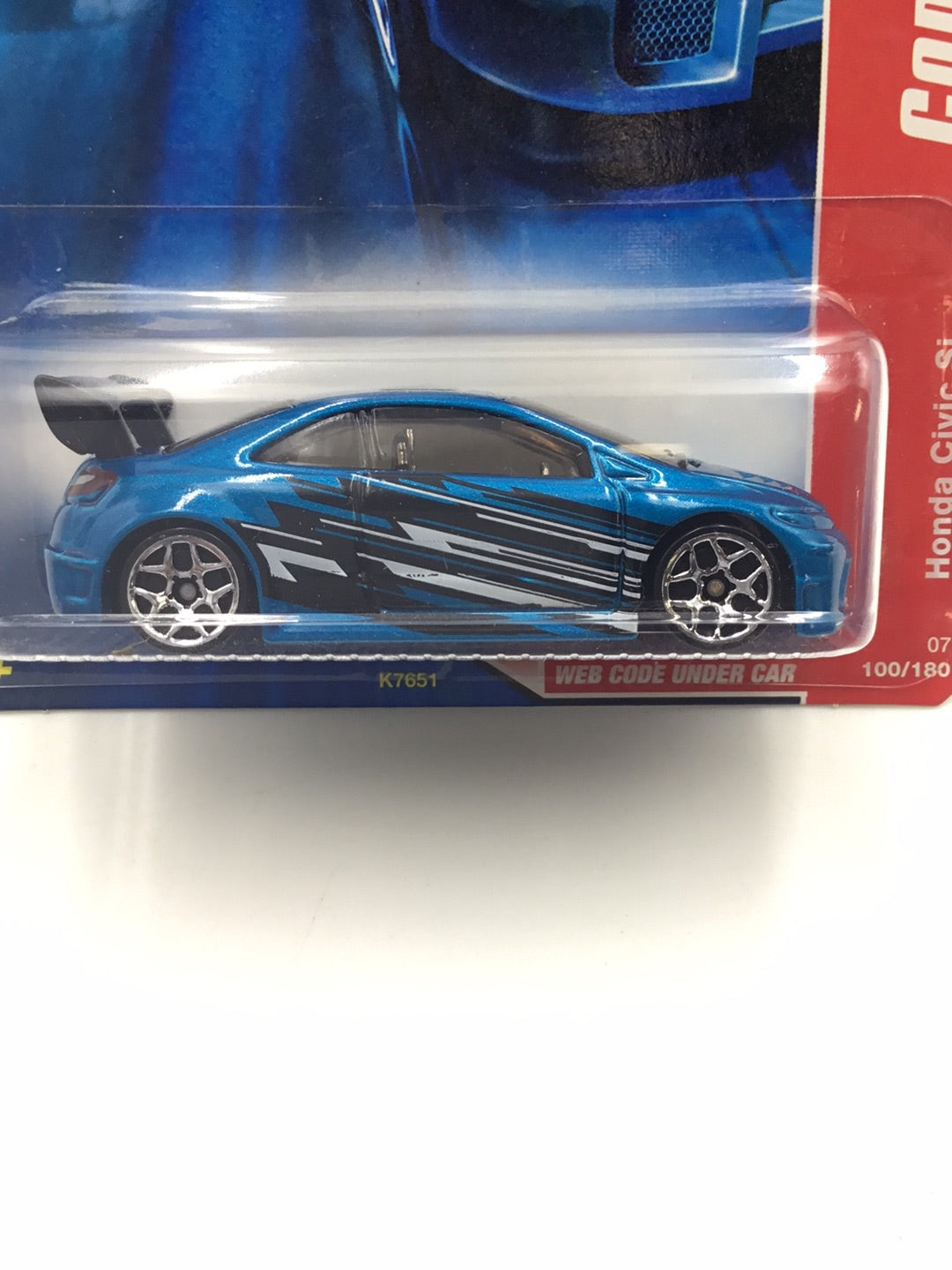 2007 Hot wheels Code Car #16 /24 Honda Civic Si with protector