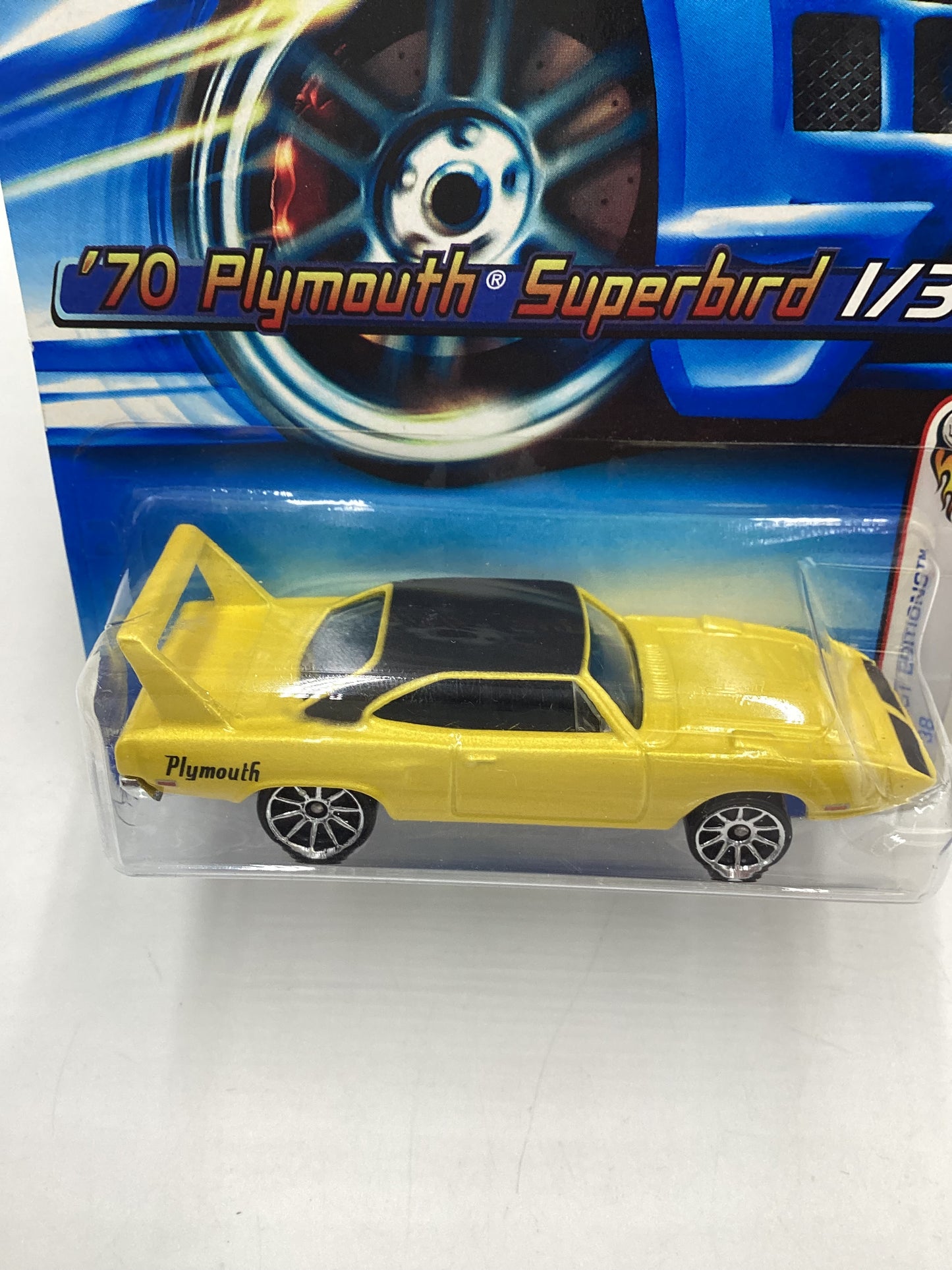 2006 Hot Wheels First Editions #001 70 Plymouth Superbird yellow 39C