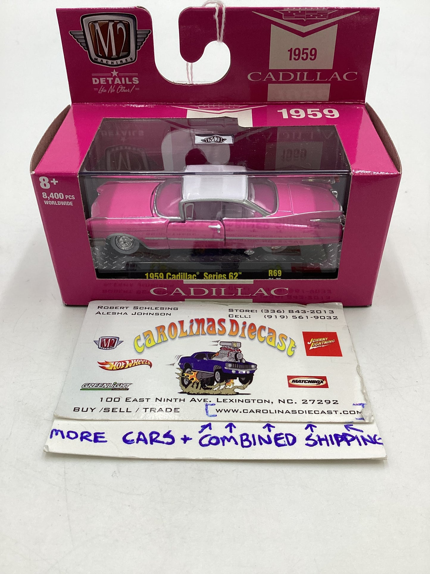 M2 Machines 1959 Cadillac Series 62 Pink R69