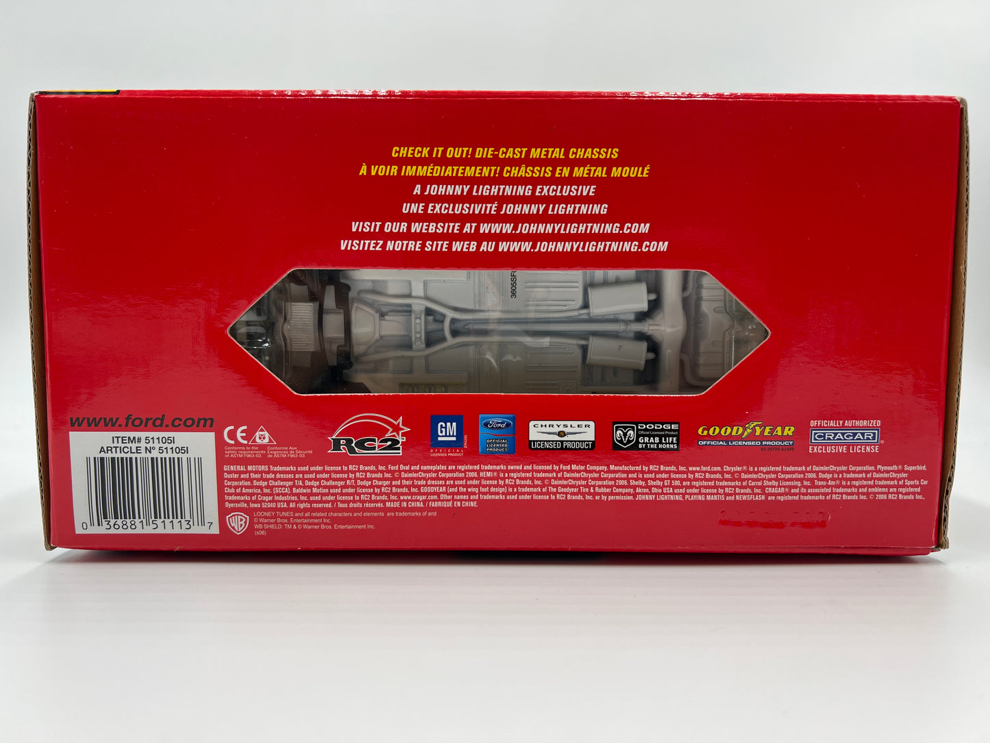 Johnny Lightning 1:24 Scale White Lightning Chase Muscle Cars 1965 Ford Mustang Black VHTF