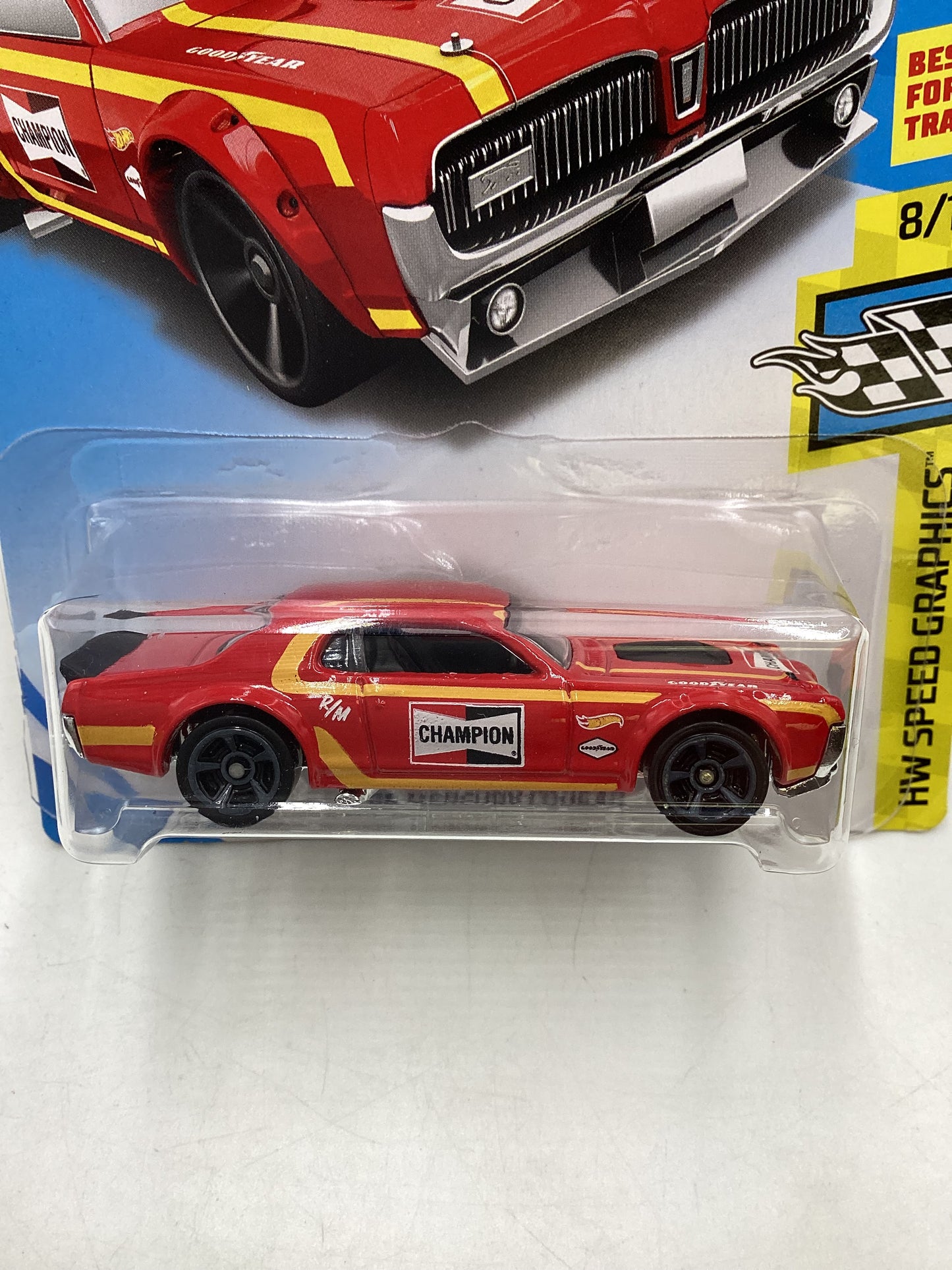 2018 Hot Wheels #106 Red 68 Mercury Cougar 36H