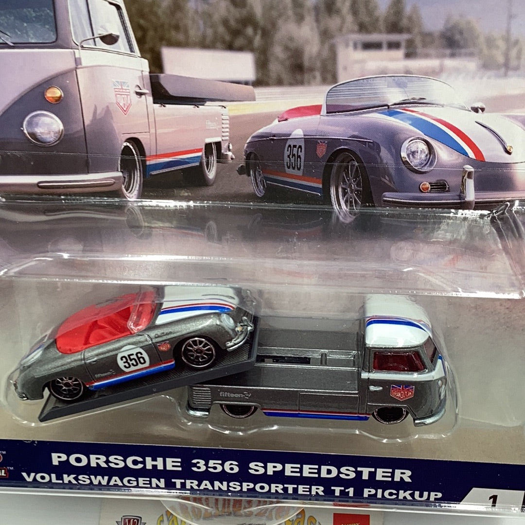 Hot wheels car culture team transport #1 Porsche 356 Speedster Volkswagen T1 pickup 245D