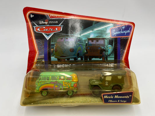 Disney Pixar Cars Supercharged 2 Pack Movie Moments Fillmore & Sarge 142B