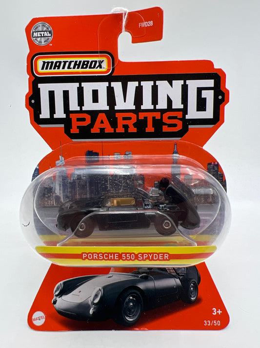 Matchbox Moving Parts #33 Porsche 550 Spyder Black