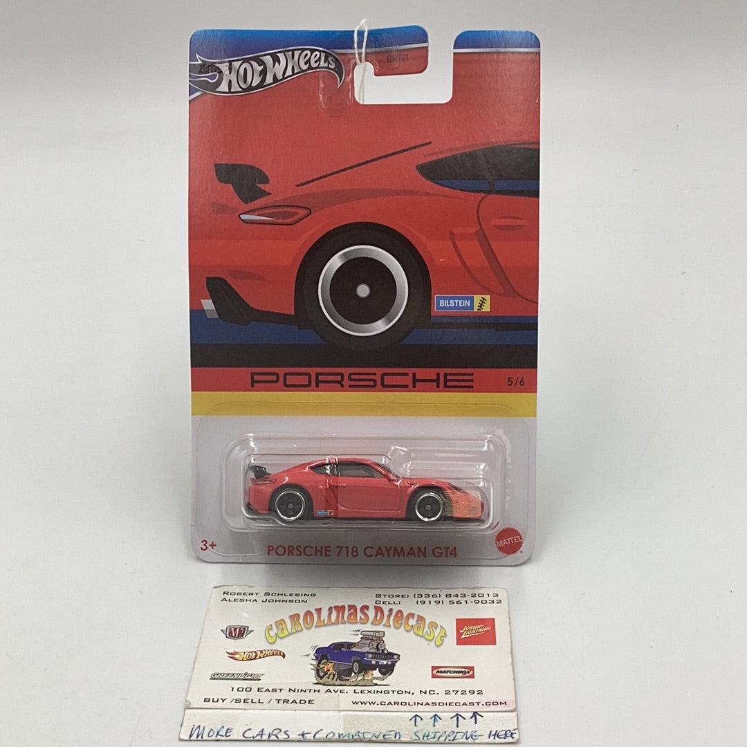 Hot wheels walmart exclusive Porsche 718 Cayman GT4 5/6 metal/metal 156B