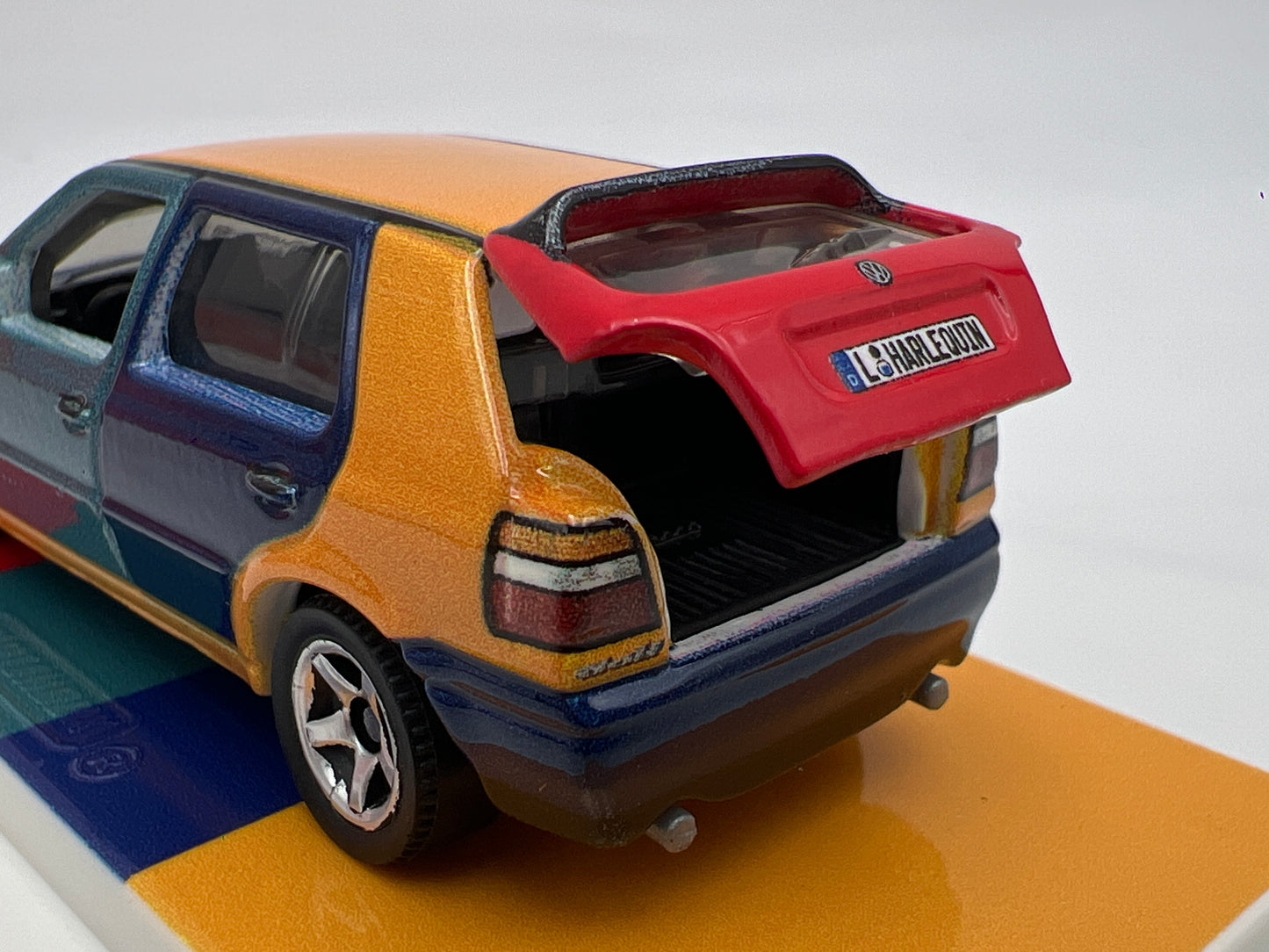 Matchbox RLC Mattel Creations 1995 Volkswagen Golf MK3 Harlequin