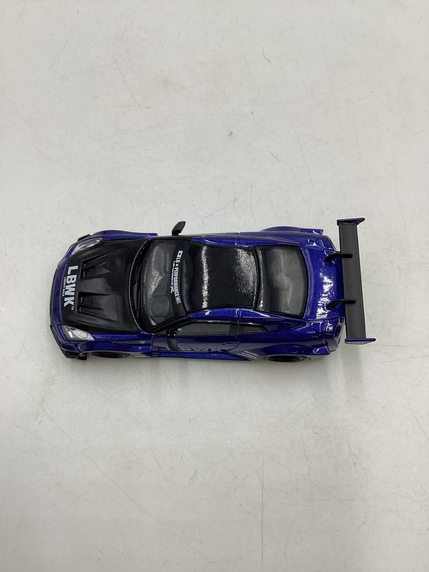 Mini GT #299 LB-Silhouette Works GT Nissan 35GT -RR LBWK Blue