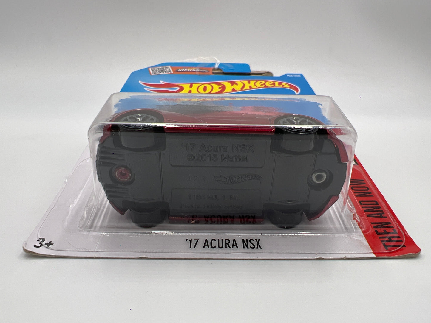 2016 Hot Wheels Then and Now #108 17 Acura NSX Red International Card 104B