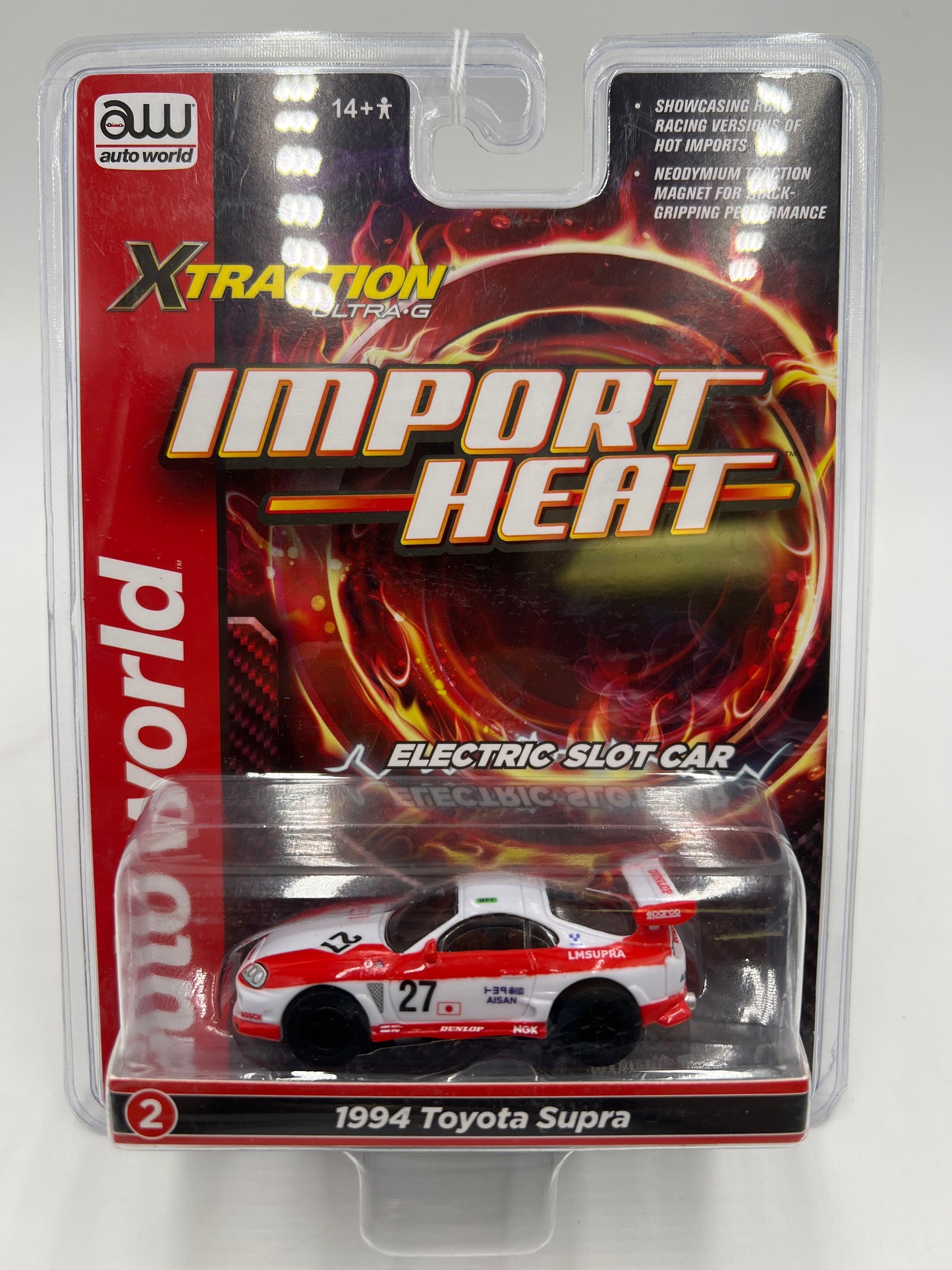 Auto World Xtraction Ultra G Import Heat 1994 Toyota Supra Electric Slot Car 181A