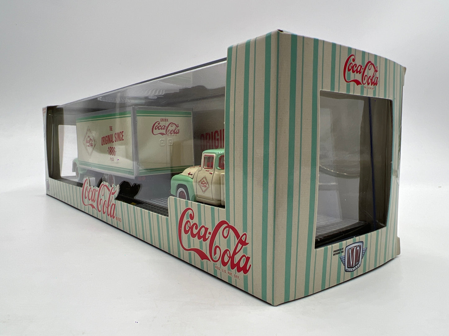M2 Machines Auto Haulers CHASE Coca Cola 1956 Ford COE Truck & 1956 Ford F-100 Truck TW10