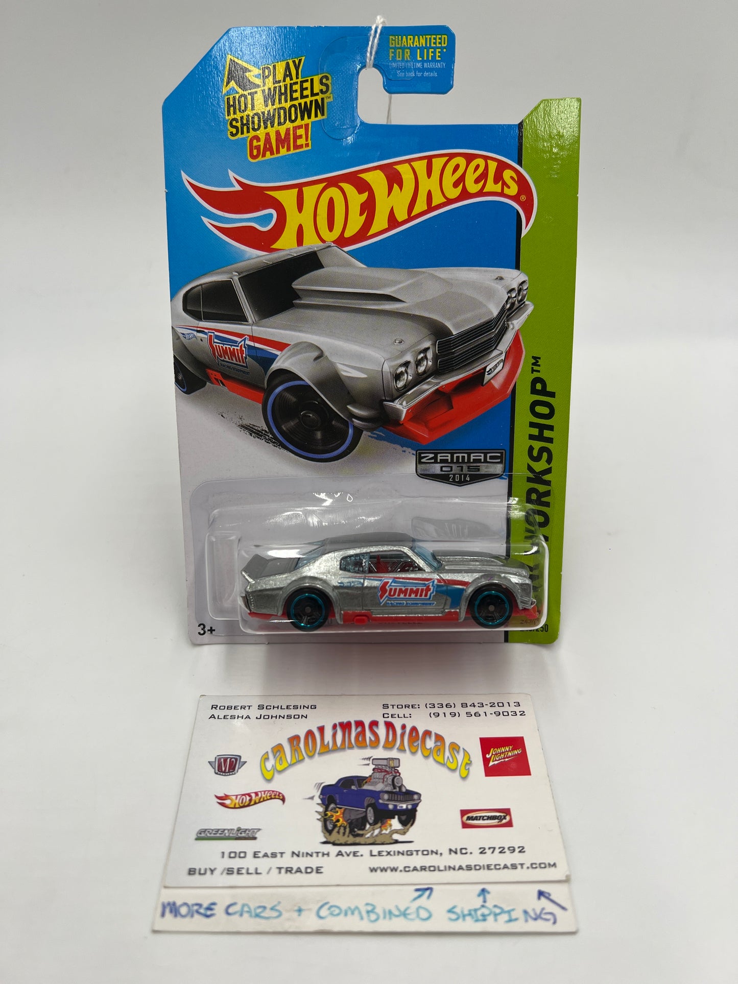 2014 Hot Wheels Walmart Exclusive Zamac 15 #243 70 Chevy Chevelle Summit 148E