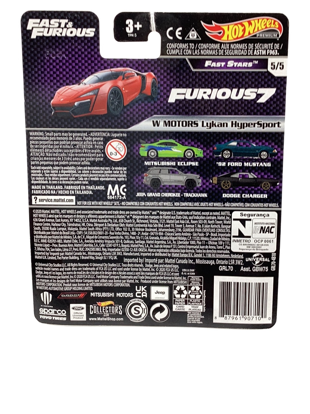 Hot wheels fast and furious Fast Stars W Motors Lykan Hypersport 251E