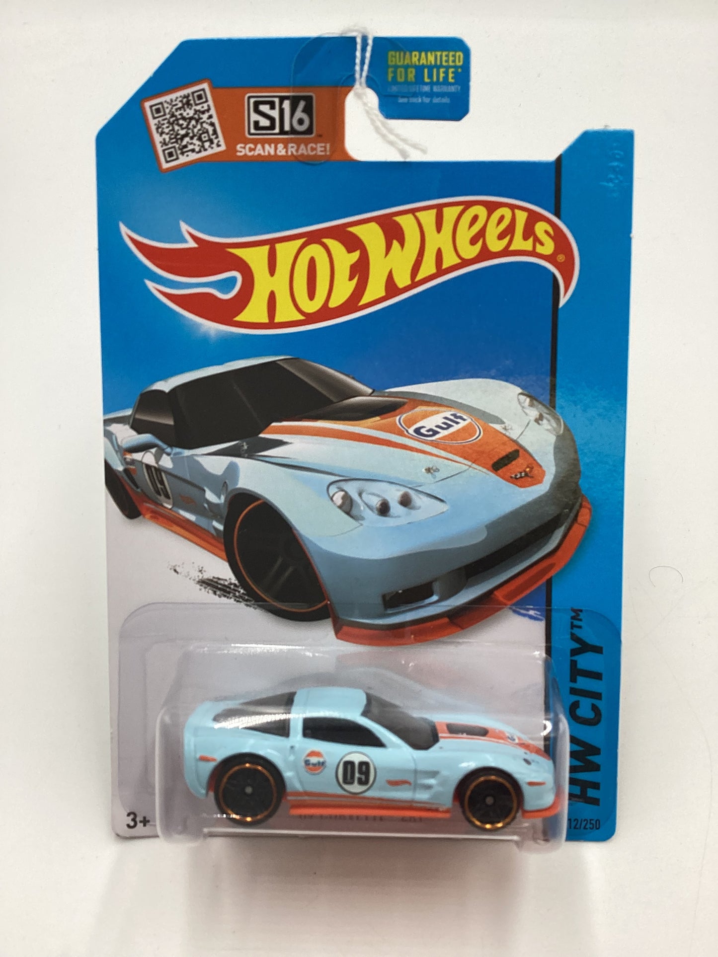 2015 Hot Wheels #12 09 Corvette ZR1 Gulf Blue 13D