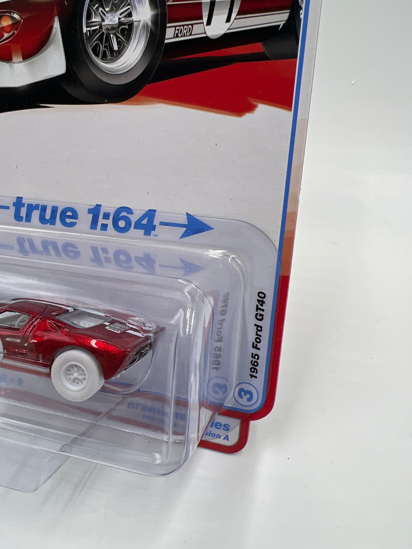 Auto World Ultra Red Chase Vintage Muscle Release 3 Version A 1965 Ford GT40