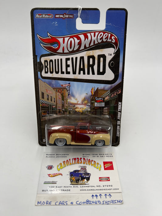 Hot Wheels Premium Boulevard Big Hits Custom 56 Ford Truck Brown 245P