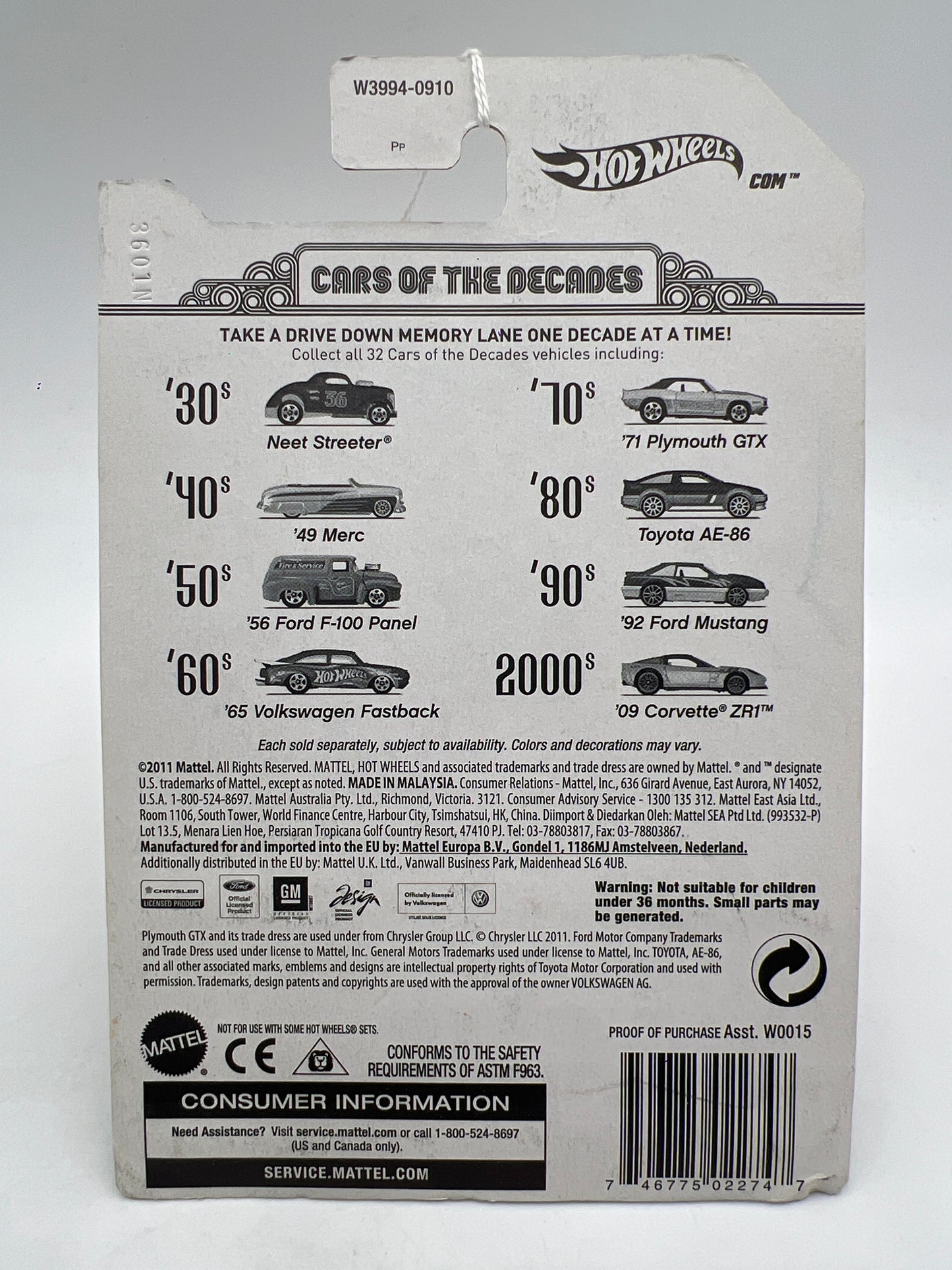 Hot Wheels Cars of the Decades The 40s #7 49 Merc Cream