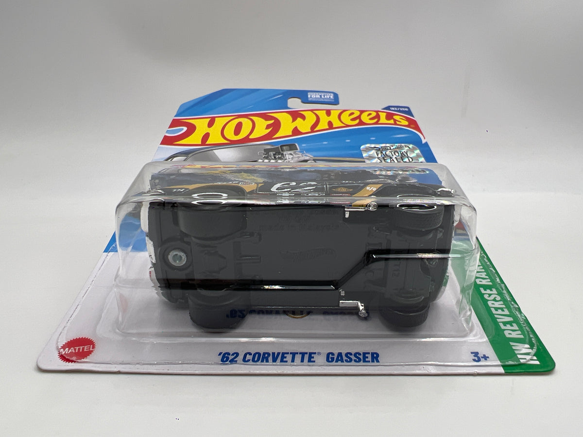 2025 Hot Wheels Factory Sealed Super Treasure Hunt & Mainline #182 62 Corvette Gasser W/Protector
