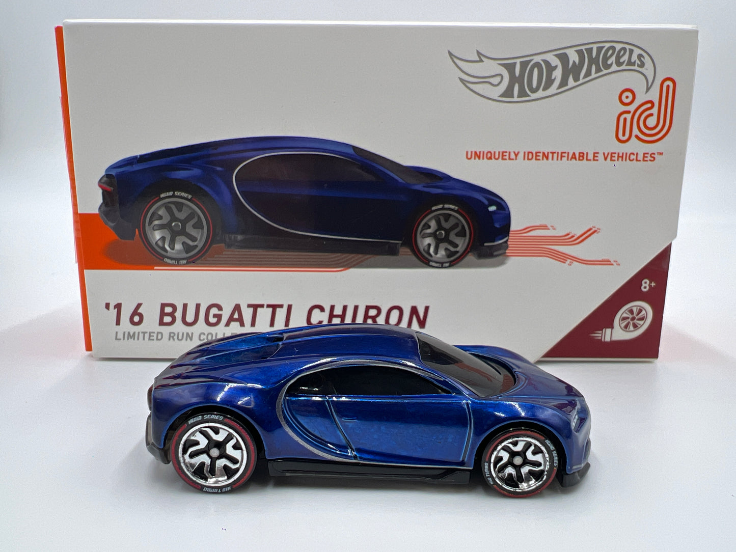 Hot Wheels iD Turbo Series 2 #3 16 Bugatti Chiron Blue Opened