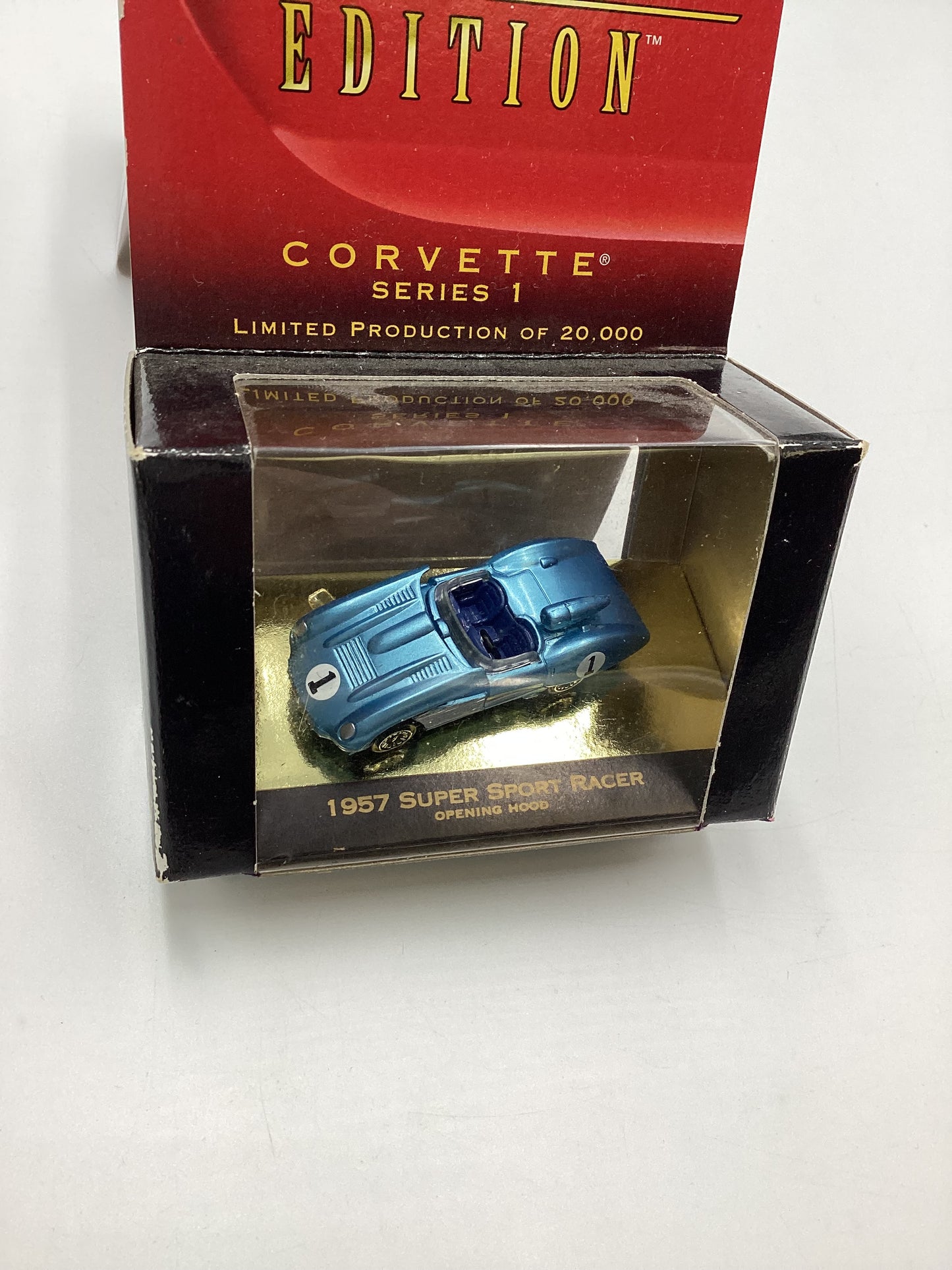 Micro Machines Collectors Edition Corvette Series 1 1957 Super Sport Racer Light Blue 1/20000 SR CE2
