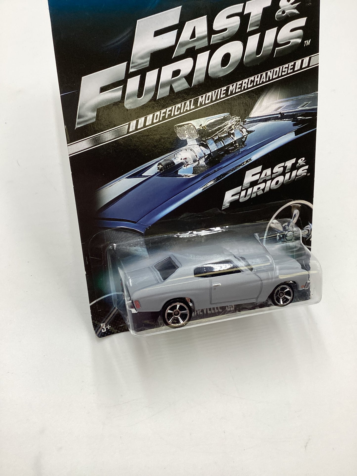 2013 Hot Wheels Fast and Furious #5 70 Chevelle SS Primer Gray Card Not Perfect 73G