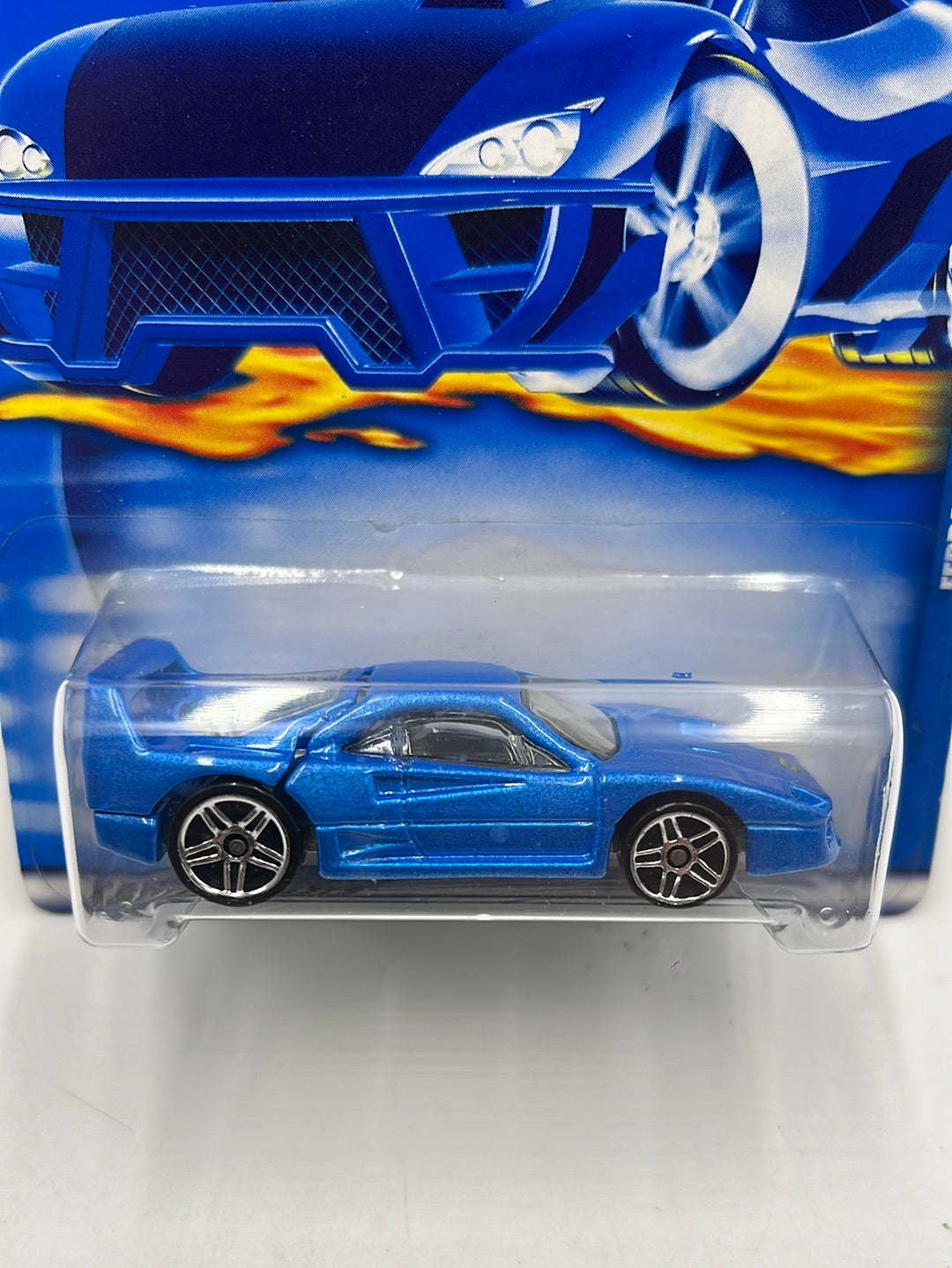 2001 Hot Wheels Blue Ferrari F40 #209