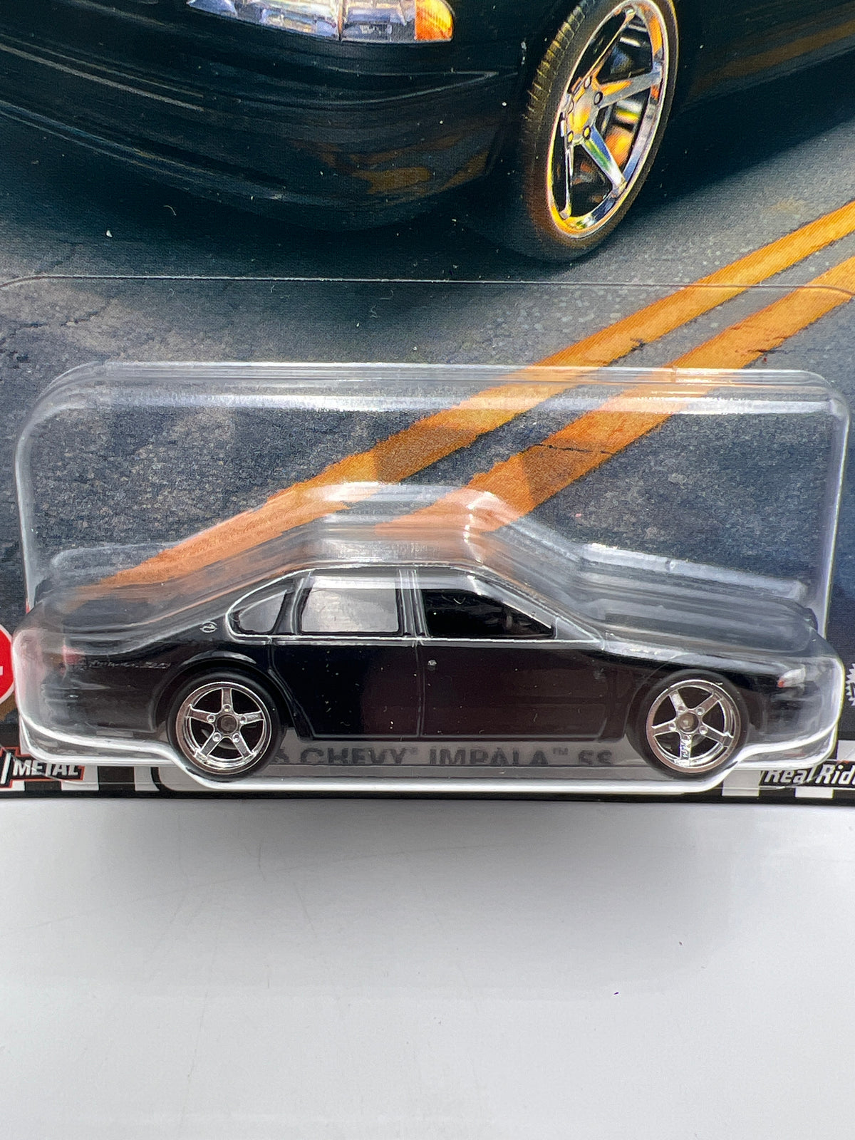 Hot Wheels Premium Boulevard #74 96 Chevy Impala SS Black W/Protector