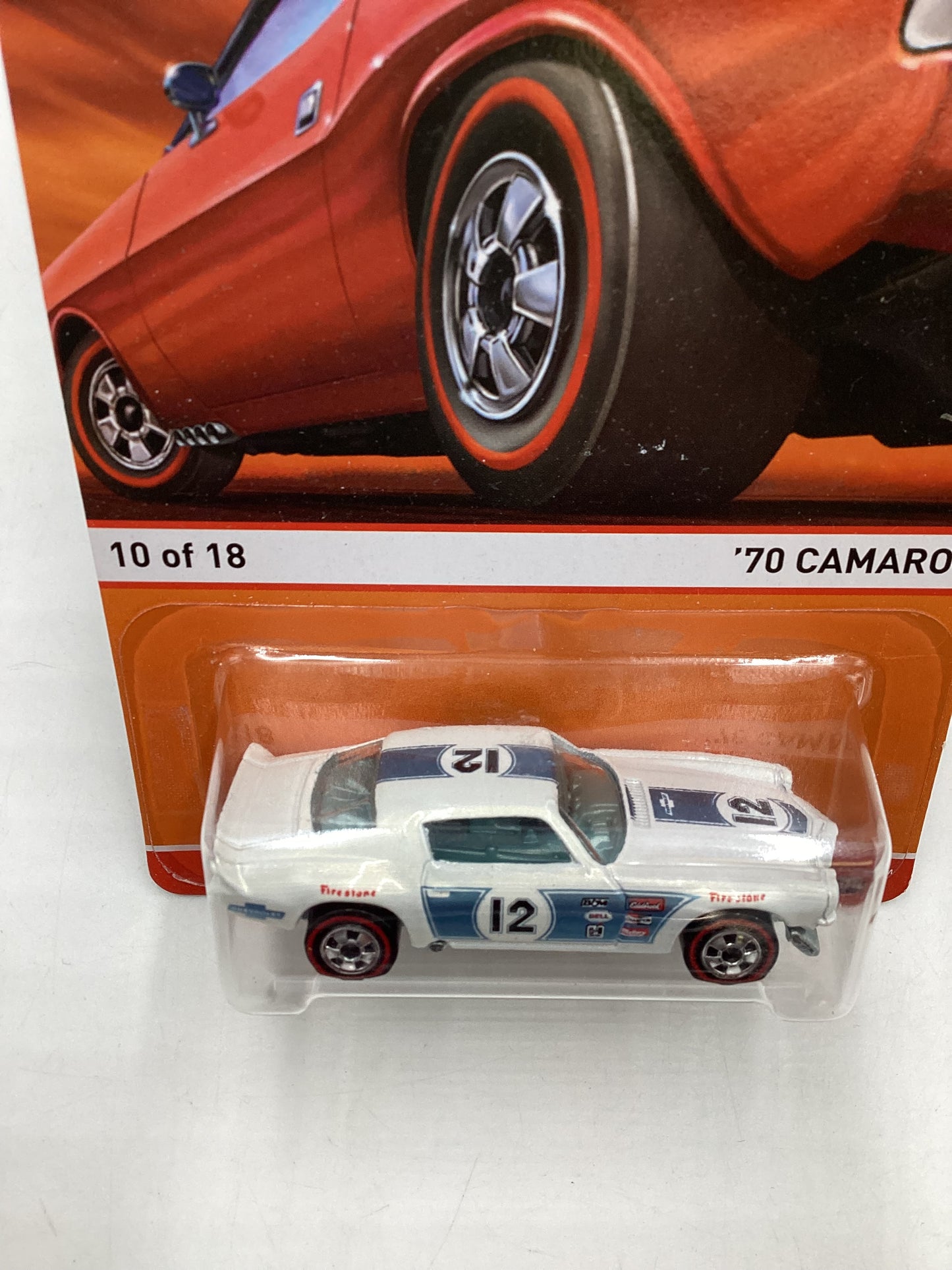 Hot wheels heritage Redline #10 70 Camaro White 161B