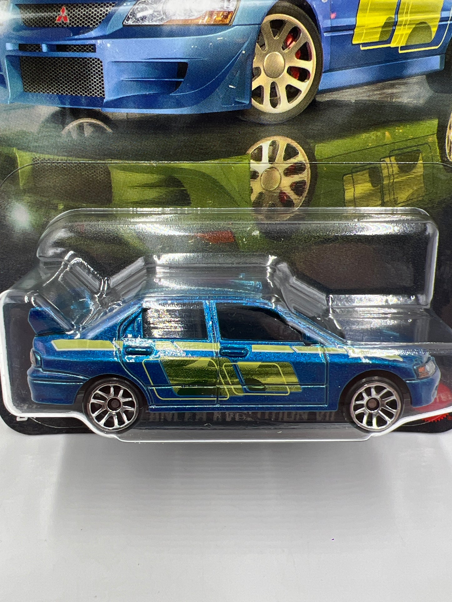 Hot Wheels Silver Series Fast & Furious Graphic Remix #2 Lancer Evolution VII Blue 74B