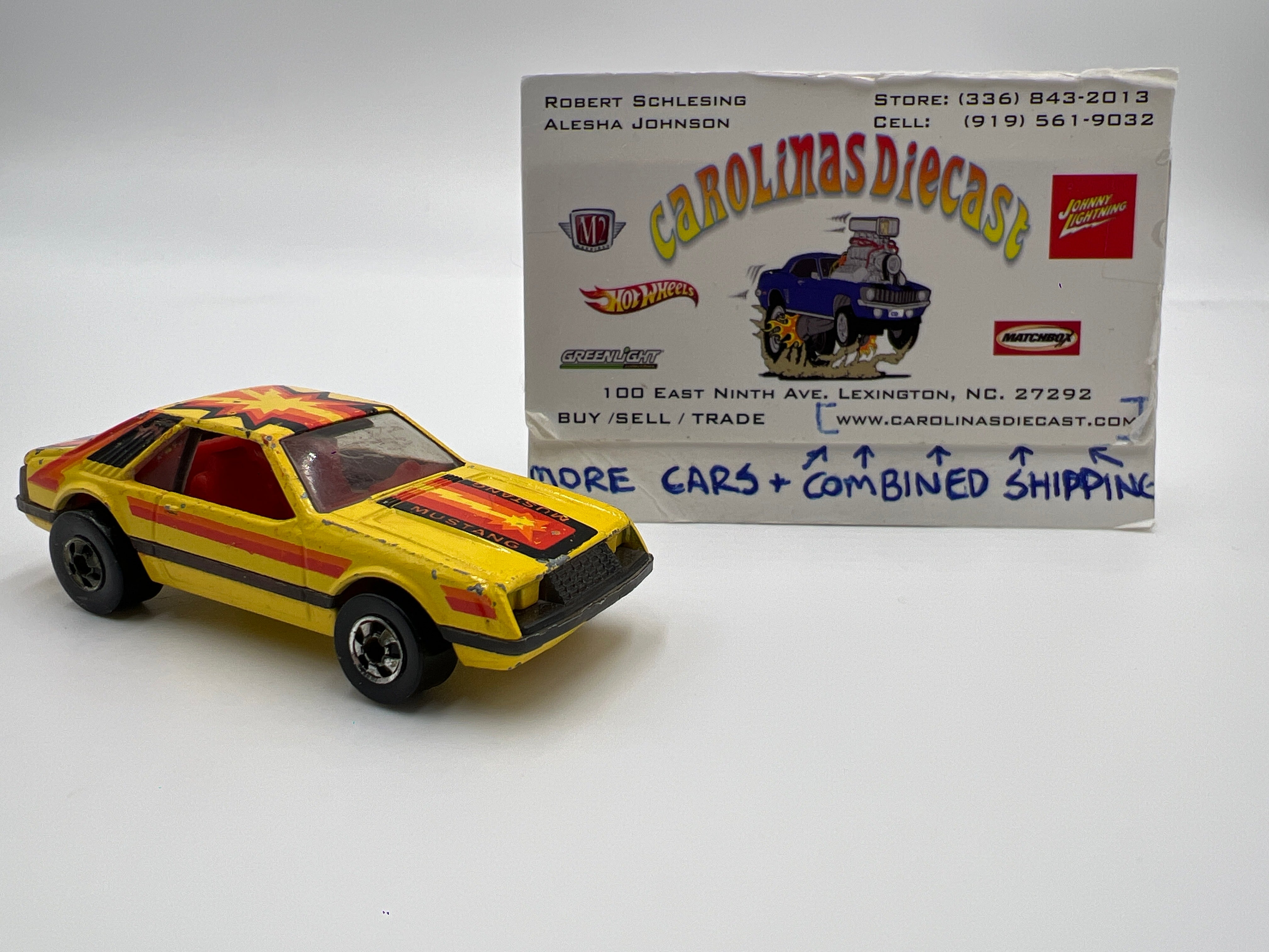 1979 Hot Wheels Blackwall Turbo Mustang Custom Yellow Loose –  carolinasdiecast