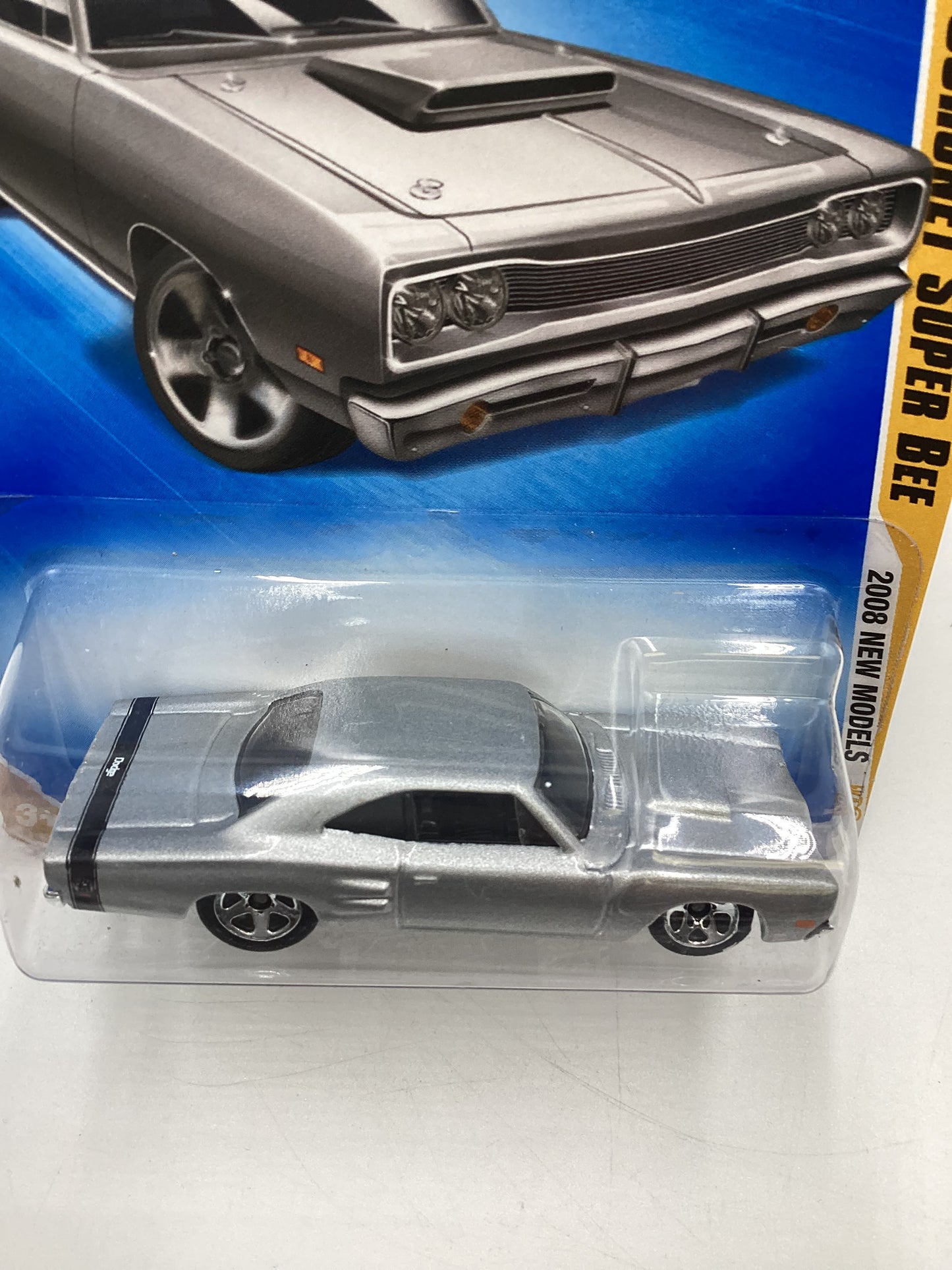 2008 Hot Wheels New Models #5 69 Dodge Coronet Super Bee Silver 54C