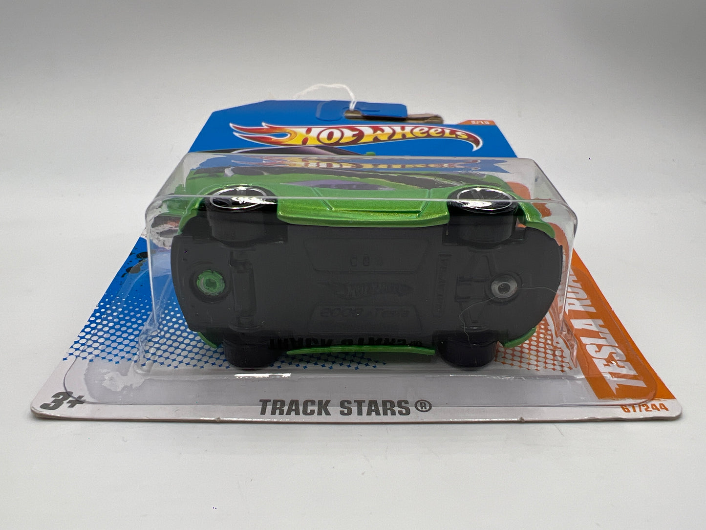 2011 Hot Wheels Track Stars #67 Tesla Roadster Green 50D