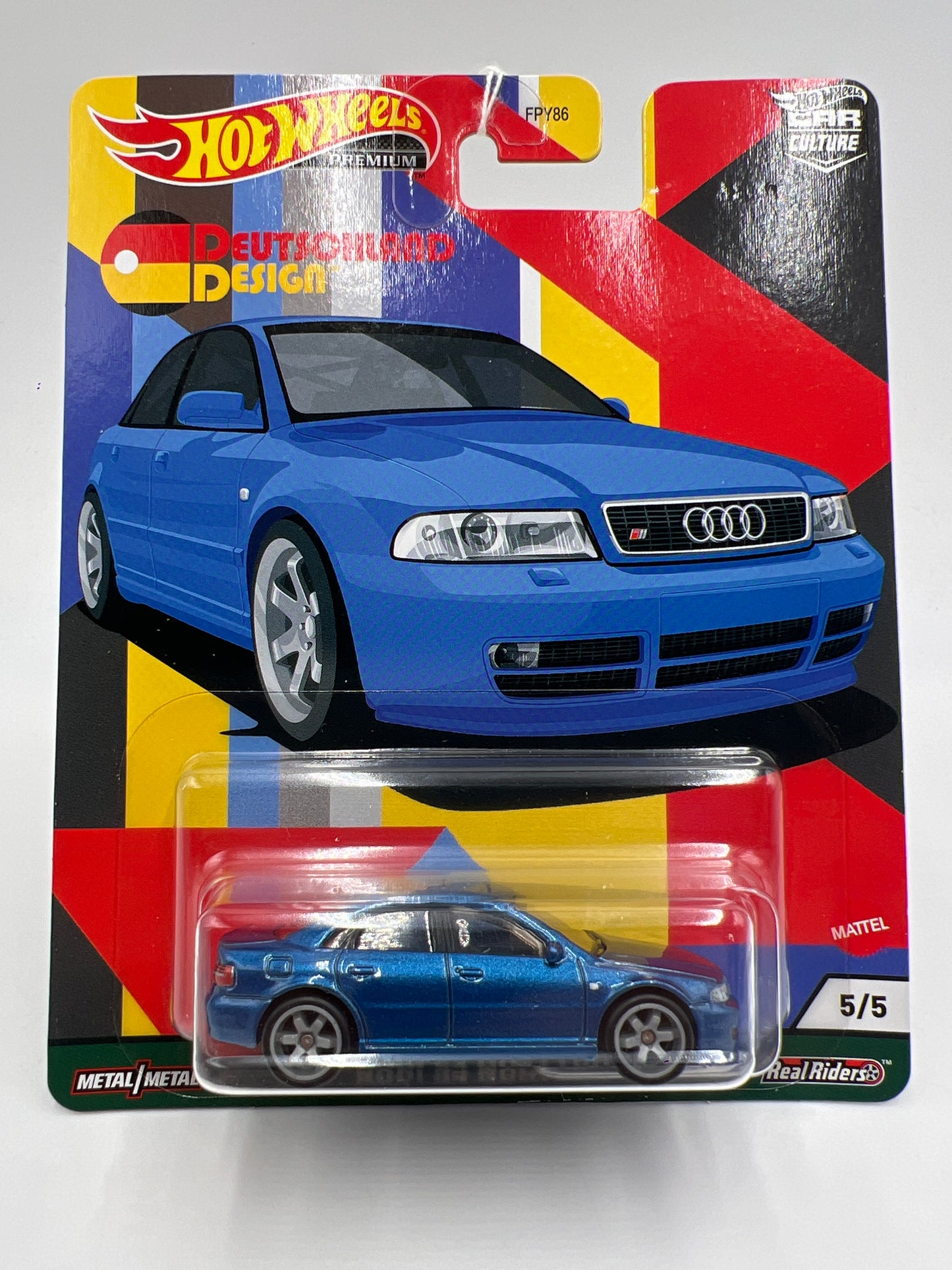 Hot Wheels Premium Deutschland Design #5 Audi S4 Quattro Blue 253D