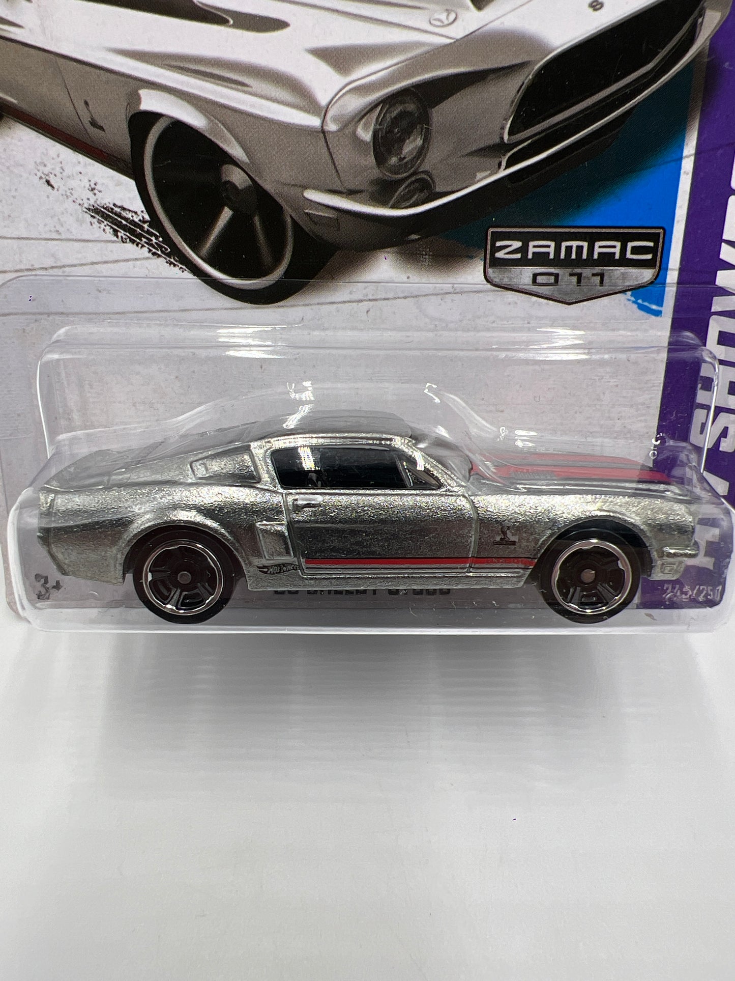 2013 Hot Wheels Walmart Exclusive Zamac 011 #245 68 Shelby GT500 145C