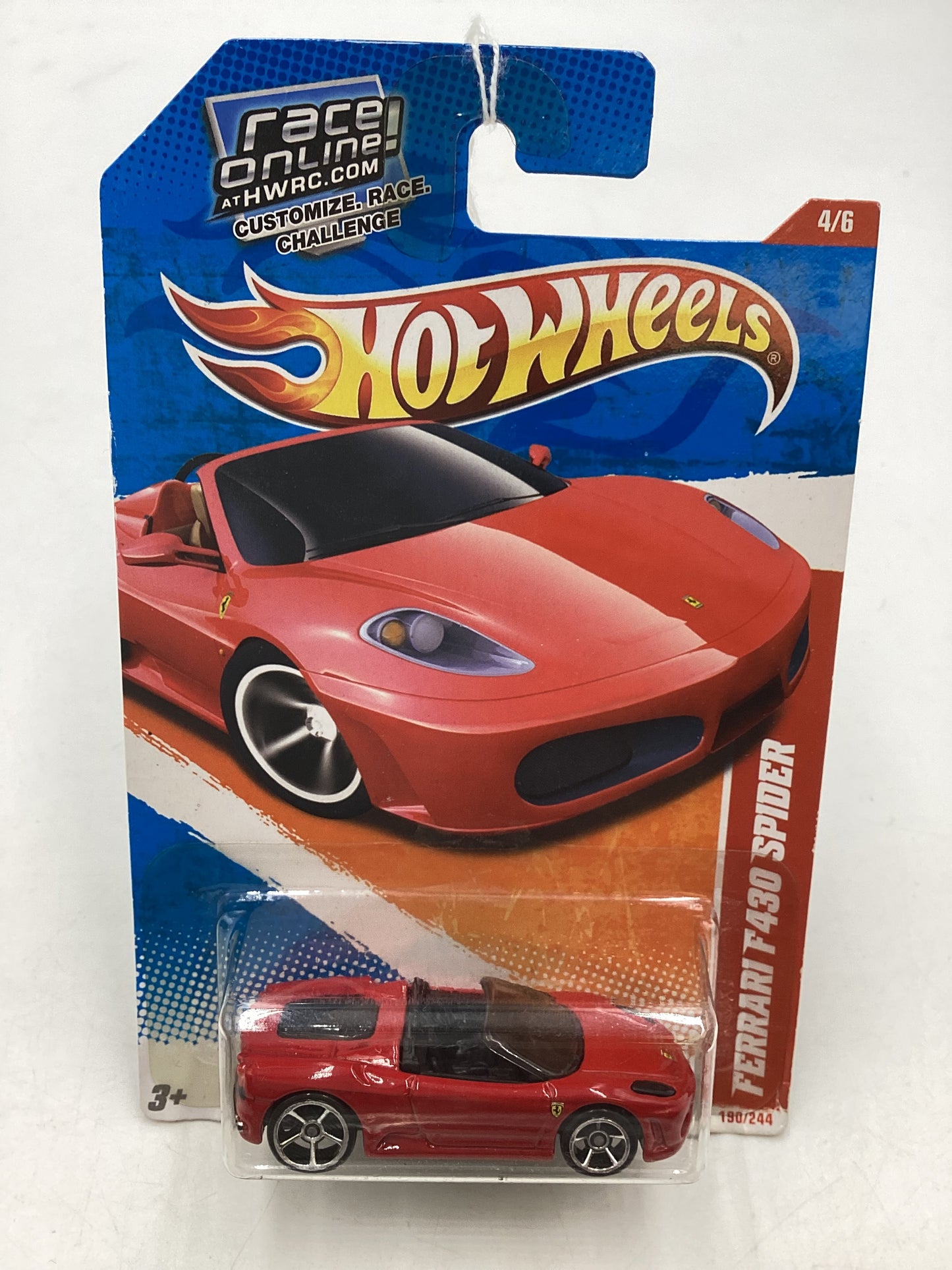 2011 Hot wheels #190 Ferrari F430 Spider Red SR