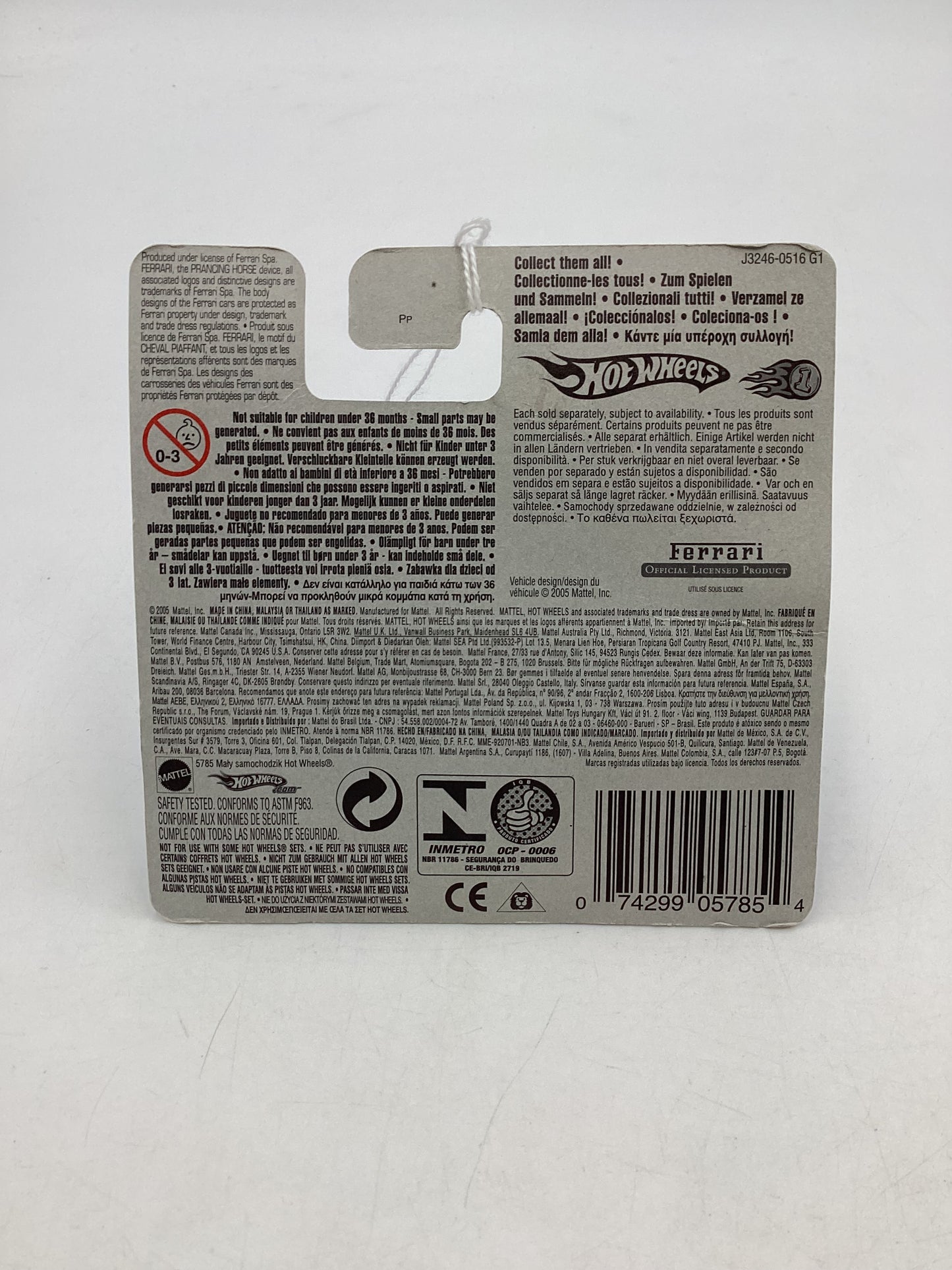 2006 Hot Wheels #005 Short Card Ferrari 512 M SR