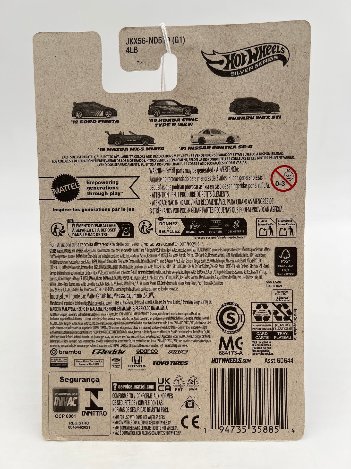 2025 Hot Wheels Silver Series Compact Kings #4 15 Mazda MX-5 Miata Brown