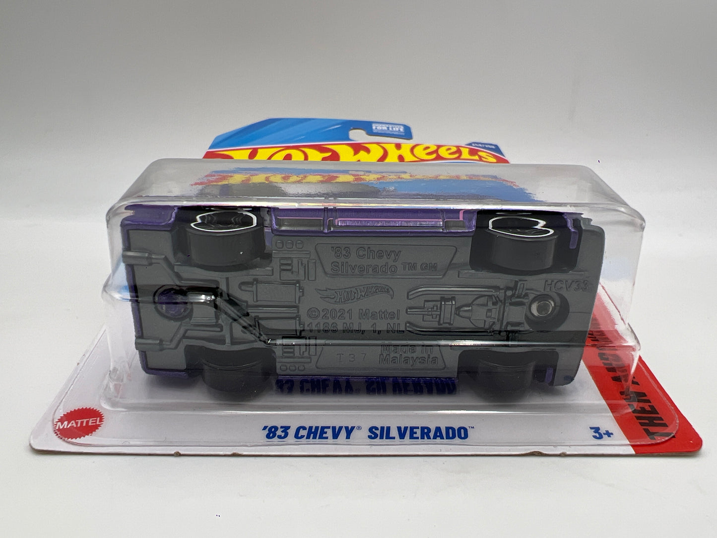 2025 Hot Wheels Dollar General Exclusive #249 83 Chevy Silverado Purple W/Protector