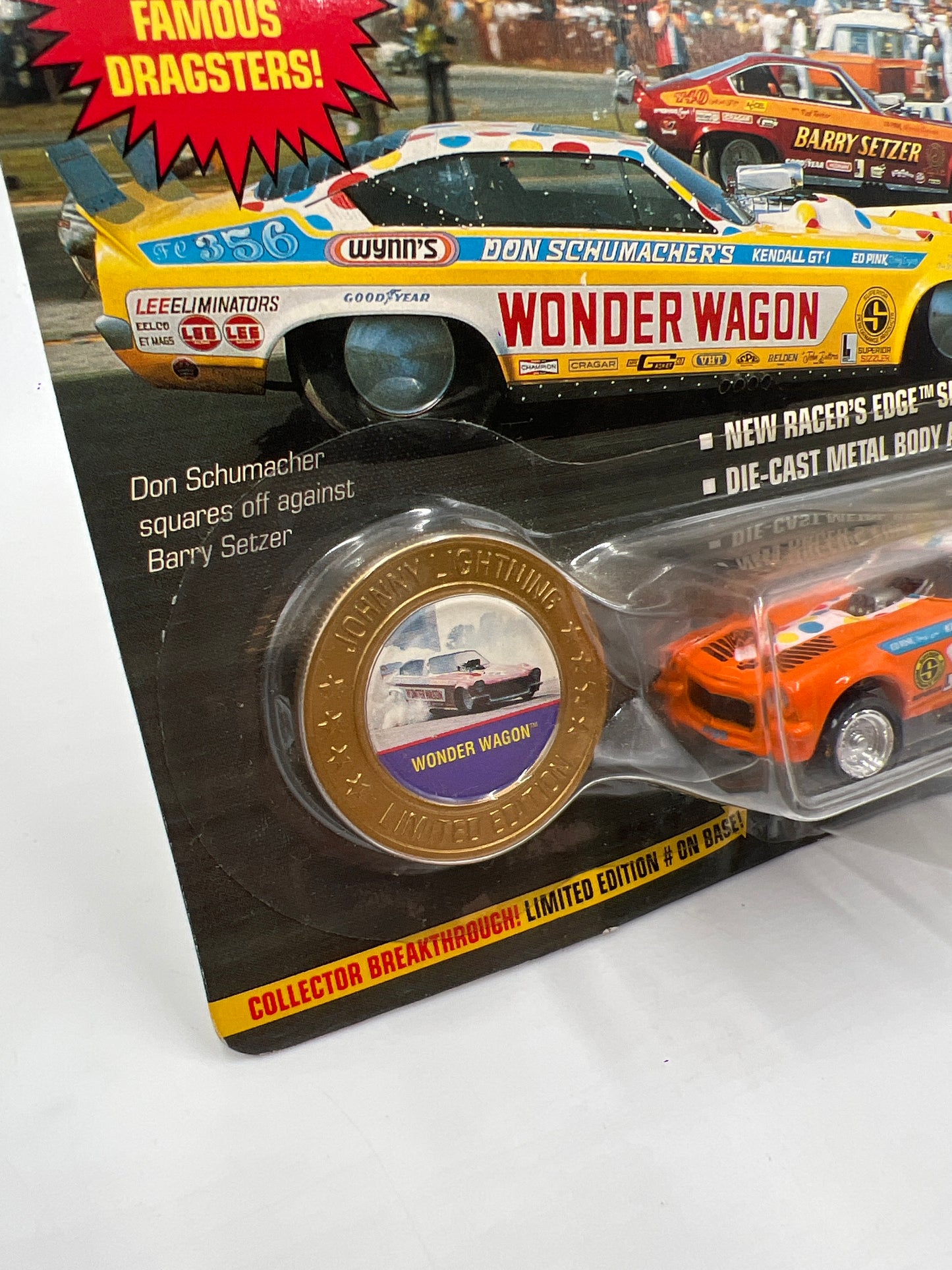 Johnny Lightning Dragsters USA Series 2 #17707 Wonder Wagon Orange 186B
