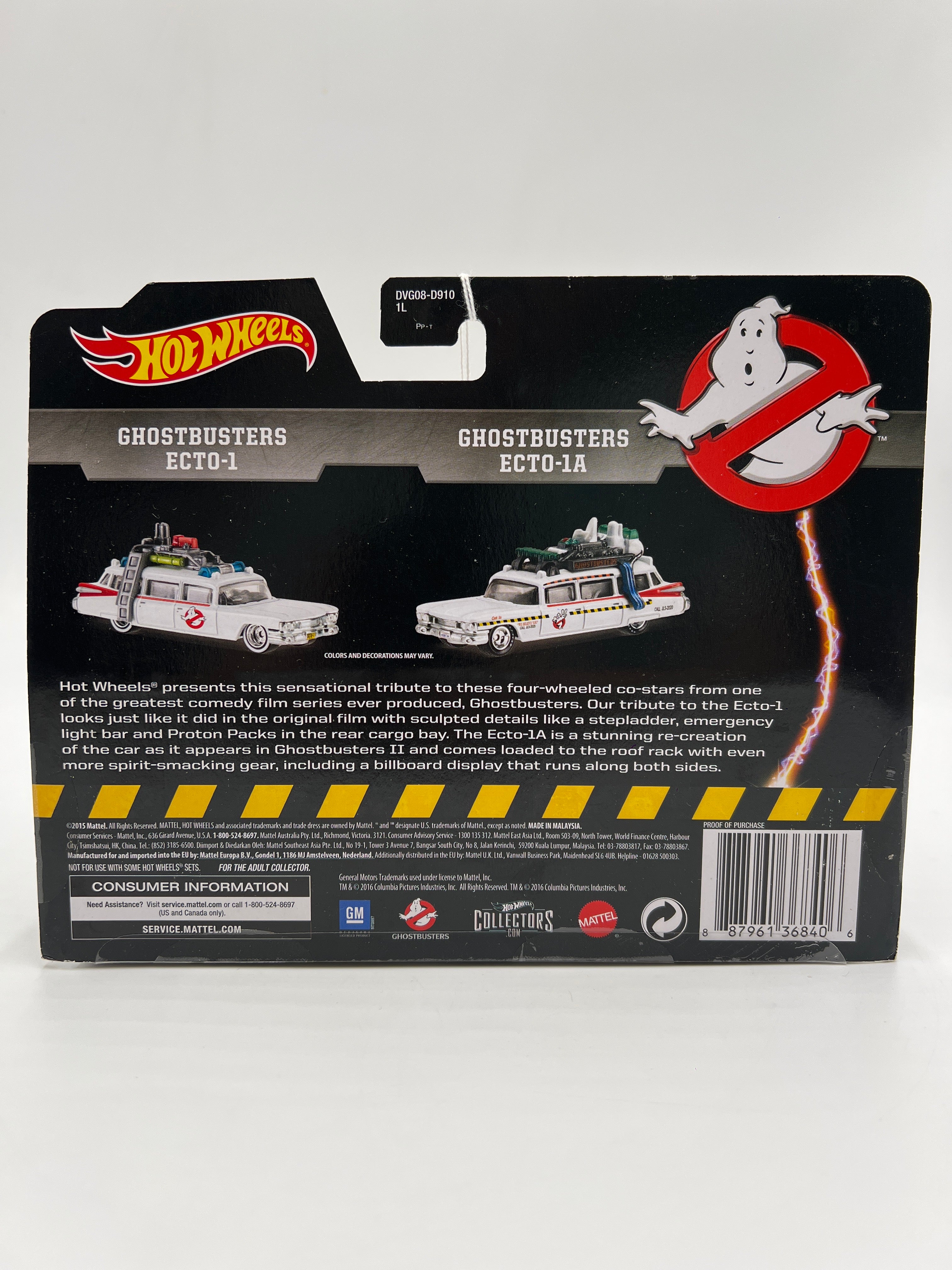Hot Wheels Premium Classic Ghostbusters 2 Pack Ecto-1 & Ecto-1A
