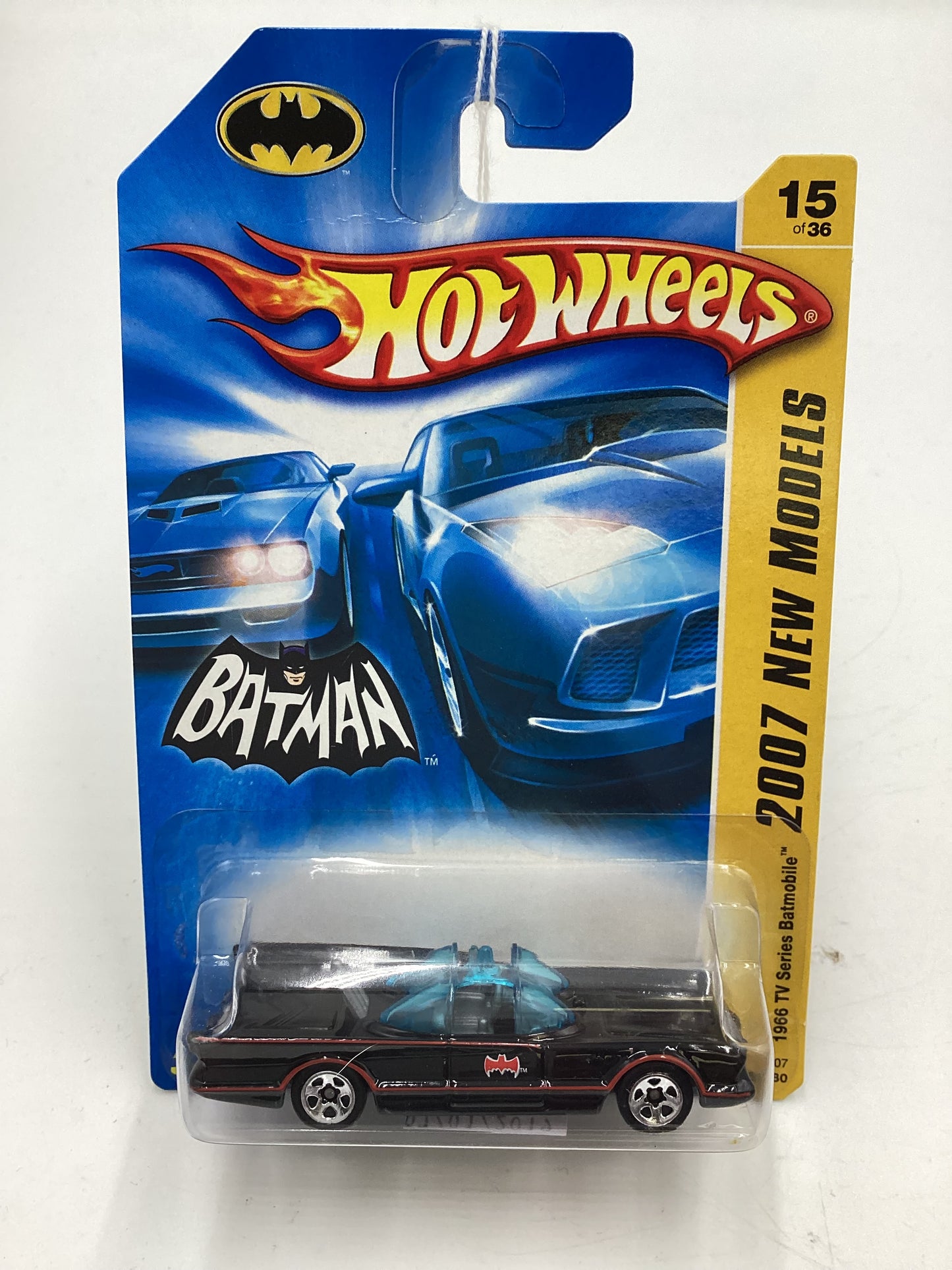 2007 Hot Wheels #15 1966 TV Series Batmobile Black 118E