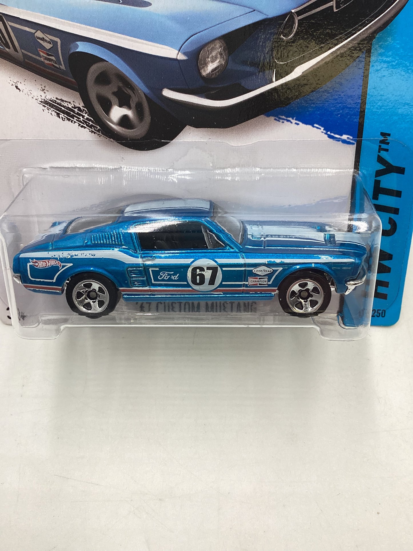 2014 HW City #98 67 Custom Mustang Blue 31C