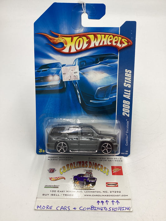 2008 Hot Wheels All Stars #65 Cadillac Escalade Gray (Black Base) 57D