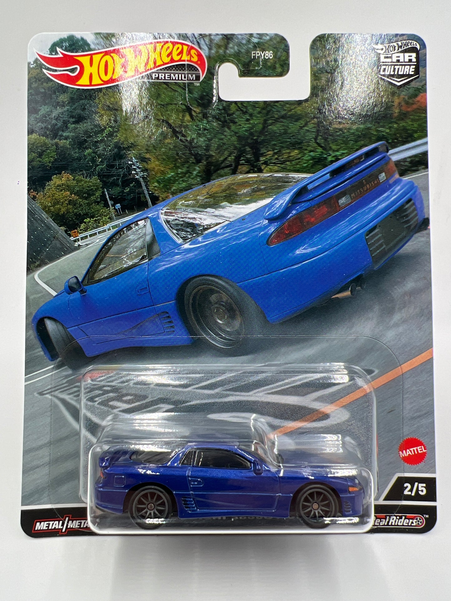 Hot Wheels Premium Mountain Drifters #2 Mitsubishi 3000GT VR-4 Blue 246G