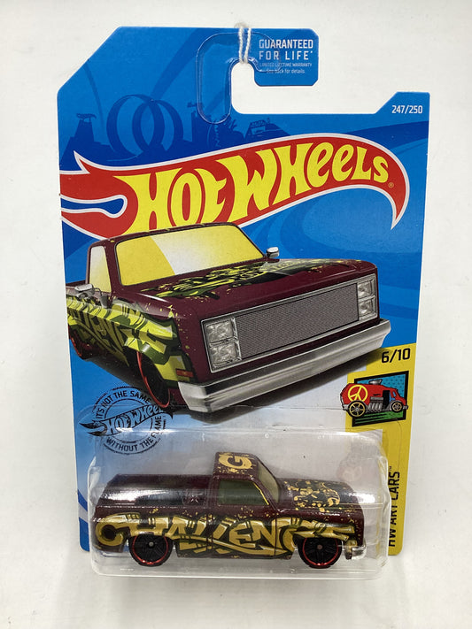 2019 Hot Wheels Art Cars #247 83 Chevy Silverado 10B