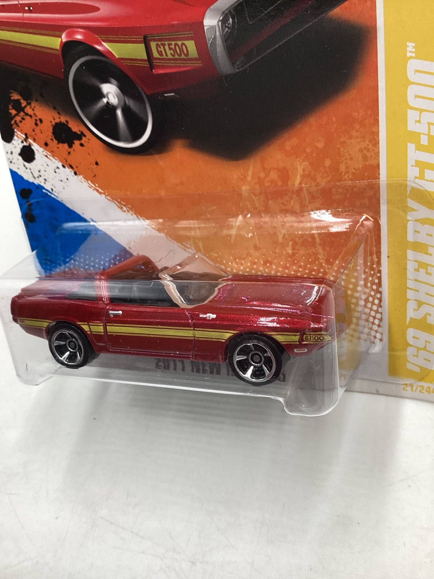 2011 Hot Wheels #21 69 Shelby GT-500 Red 25H